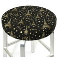 Bar Stool Covers Paris Romantic Stretch Round Seat Covers with