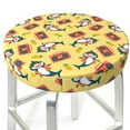 Bar Stool Covers, Pineapples Sharks In Hawaiian NonSlip Bar Stool Seat