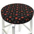 Bar Stool Covers, Poker Creative Symbols NonSlip Bar Stool Seat Covers