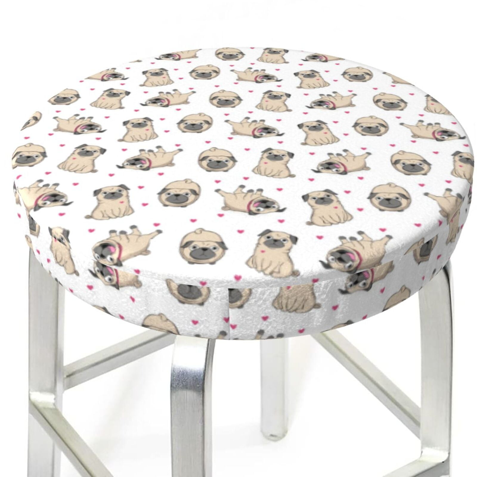 Bar Stool Covers, Pugs NonSlip Bar Stool Seat Covers 1214 Inch