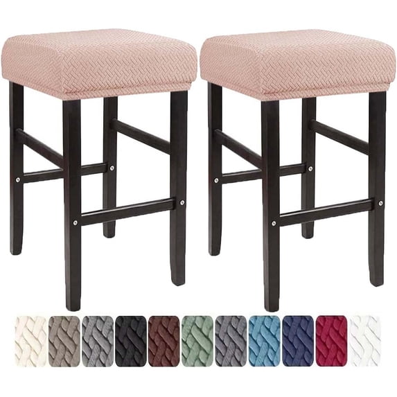 Bar Stool Covers Rectangle Set of 4/2/1 Saddle Bar Stool Covers ...