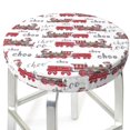 Bar Stool Covers, Retro Train NonSlip Bar Stool Seat Covers, Washable