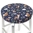 Bar Stool Covers Round Animals And Wildflowers AntiSlip Soft Round