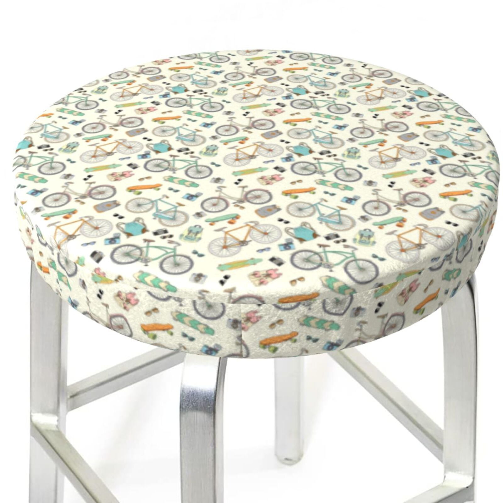 Bar Stool Covers Round Bicycles And Boards AntiSlip Soft Round Chair