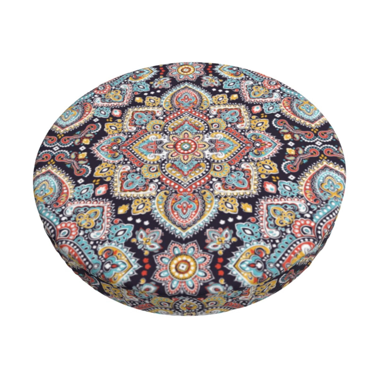 Bar Stool Covers Round Boho Mandala Pattern Bar Stool Cushion Covers bar-stool-covers-round-boho-mandala-pattern-bar-stool-cushion-covers