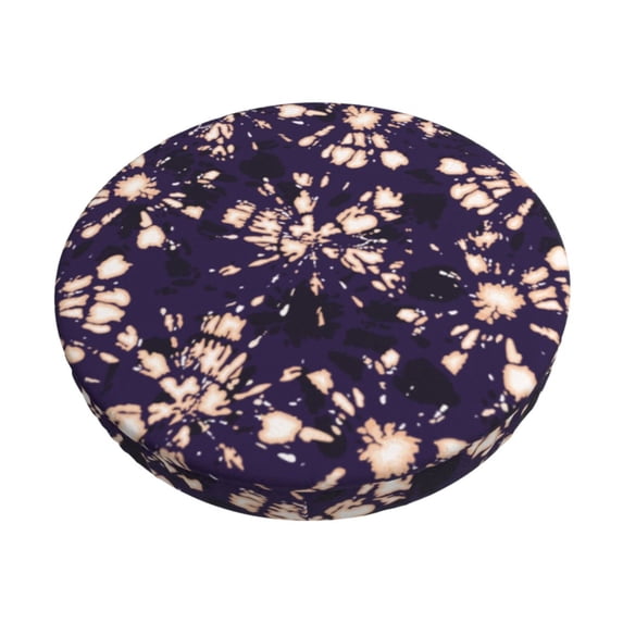 Bar Stool Covers Round, Boho Style Pattern Bar Stool Cushion Covers Seat Cushion With Elastic Bands, Chairs Covers For Kitchen Dining Room 12-14 Inch