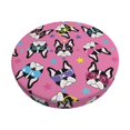 thumbnail image 1 of Bar Stool Covers Round, Colorful Cute French Bulldog Bar Stool Cushion Covers Seat Cushion With Elastic Bands, Chairs Covers For Kitchen Dining Room 12-14 Inch, 1 of 7