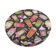 thumbnail image 1 of Bar Stool Covers Round, Milk Tea No.807 Bar Stool Cushion Covers Seat Cushion With Elastic Bands, Chairs Covers For Kitchen Dining Room 12-14 Inch, 1 of 7