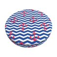 thumbnail image 1 of Bar Stool Covers Round, Nautical Anchors Bar Stool Cushion Covers Seat Cushion With Elastic Bands, Chairs Covers For Kitchen Dining Room 12-14 Inch, 1 of 7