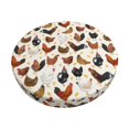 thumbnail image 1 of Bar Stool Covers Round, Roosters And Chickens Bar Stool Cushion Covers Seat Cushion With Elastic Bands, Chairs Covers For Kitchen Dining Room 12-14 Inch, 1 of 7