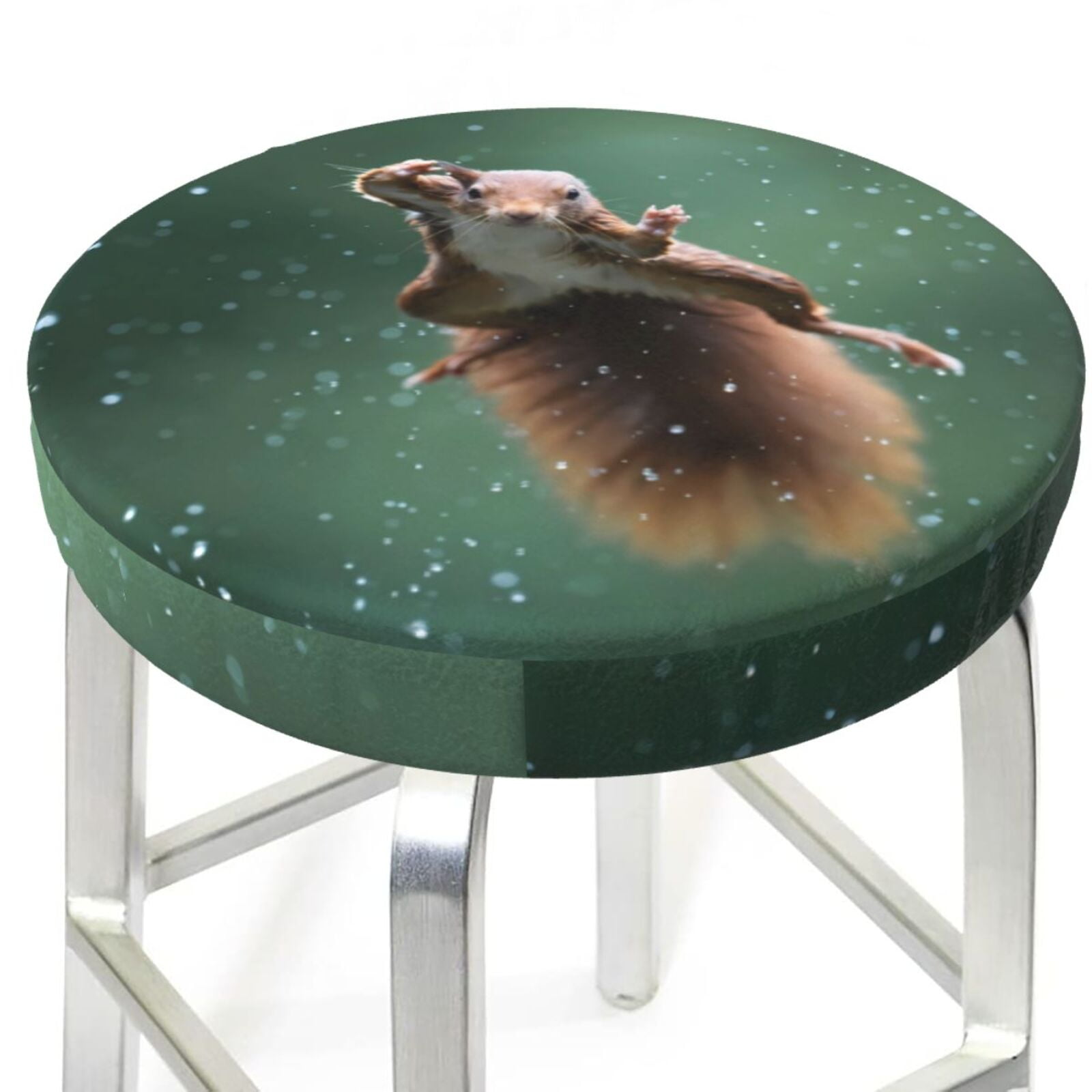 Bar Stool Covers Round Squirrel AntiSlip Soft Round Chair Cove with