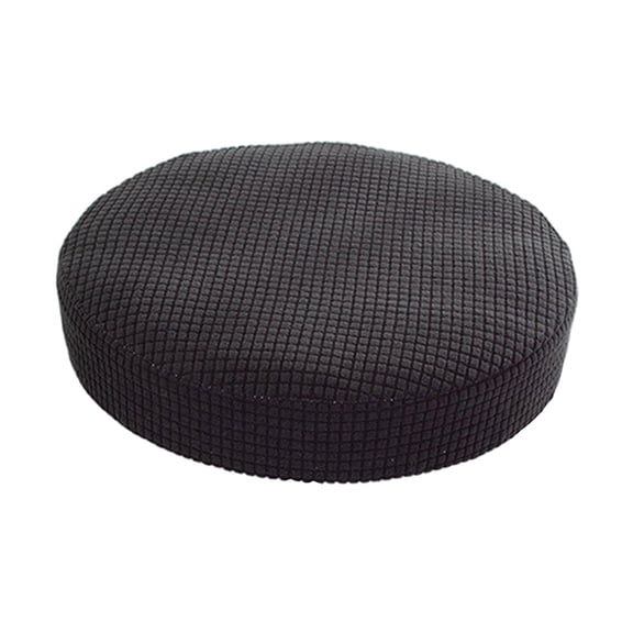 Bar Stool Covers Round Stool Cushion Covers Stool Chair Covers Polyester Barstool Covers Slipcovers Fit 11-15inch for Kitchen Bar Living Room Decor,Black
