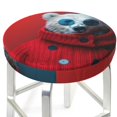 Bar Stool Covers Round, Stylish Polar Bear Sunglasses Funny Bar Stool