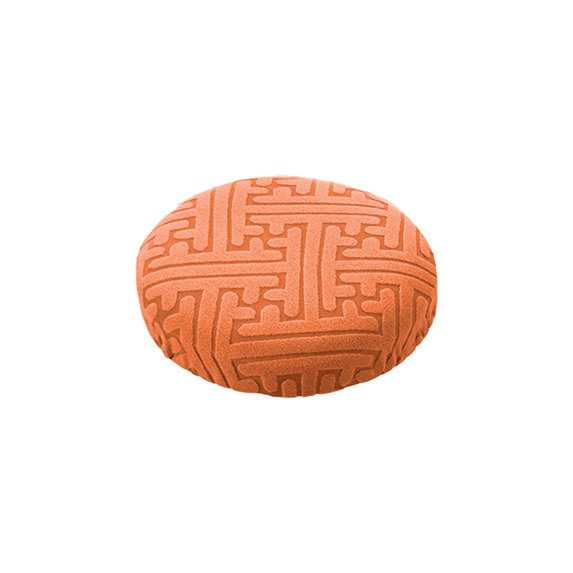 Bar Stool Covers Round, for 11-14 Inch Polyester Strip Pattern Seat Covers with Elastic Bands for Bar Stool/Round Cushion Orange