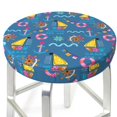 Bar Stool Covers, Sailboat With Sailing NonSlip Bar Stool Seat Covers