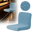 thumbnail image 1 of Bar Stool Covers, Stretch Bar Stool Chair Cover SliPCovers, Jacquard Counter Stool Bar Chair Covers for Kitchen Pub Dining Room (Blue), 1 of 9