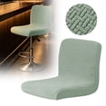 thumbnail image 1 of Bar Stool Covers, Stretch Bar Stool Chair Cover SliPCovers, Jacquard Counter Stool Bar Chair Covers for Kitchen Pub Dining Room (Green), 1 of 9