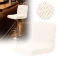 thumbnail image 1 of Bar Stool Covers, Stretch Bar Stool Chair Cover SliPCovers, Jacquard Counter Stool Bar Chair Covers for Kitchen Pub Dining Room (Light Yellow), 1 of 9