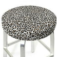 Bar Stool Covers, black orange leopard trendy NonSlip Bar Stool Seat