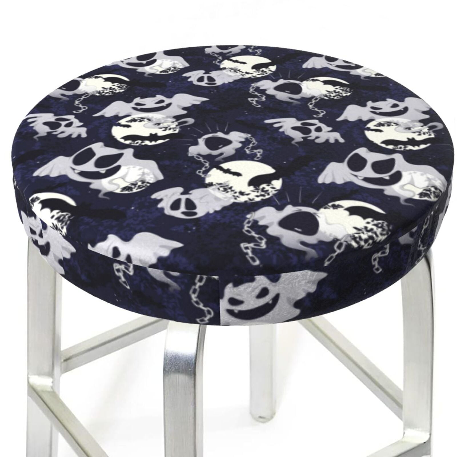 Bar Stool Covers, halloween ghost cute NonSlip Bar Stool Seat Covers