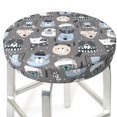thumbnail image 1 of Bar Stool Covers, winter Scarf cute beer Non-Slip Bar Stool Seat Covers, Washable Bar Stool Covers Round 12-14 Inch, 1 of 7