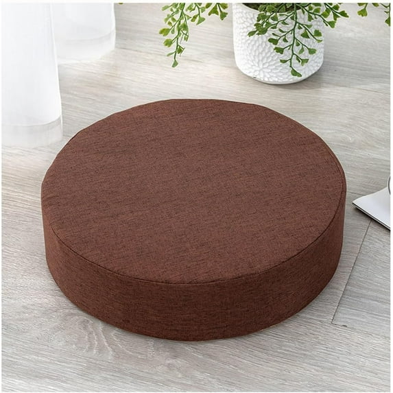 Bar Stool Cushion   Chair Stool Cushion Pad Memory Foam with Removable Cover and Back Anti Slip Kitchen Dining Chair Pad (Color : brown, Size : 15 * 2in)
