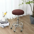 thumbnail image 1 of Bar Stool Cushions, Super Breathable Round Bar Stool Covers Seat Cushion Round with Elastic, 15", 1 PC, Coffee, 1 of 6