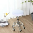 thumbnail image 1 of Bar Stool Cushions, Super Breathable Round Bar Stool Covers Seat Cushion Round with Elastic, 15", 1 PC, White, 1 of 6