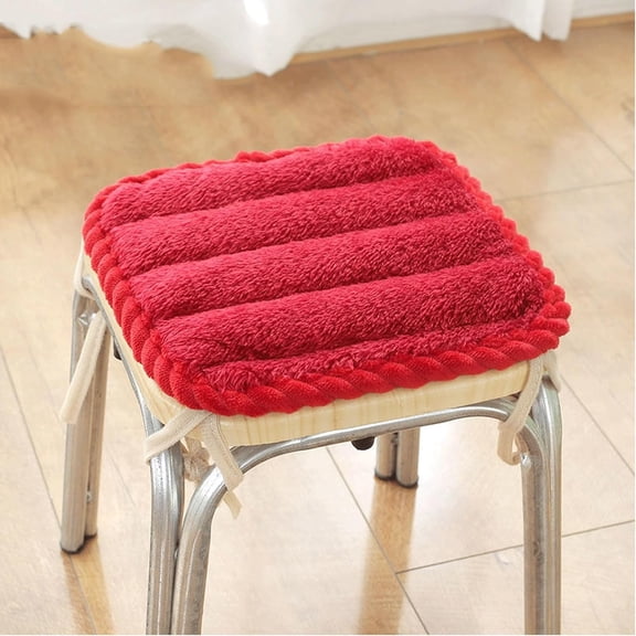 Bar Stool Seat Chair Cushion Pads/Cover with Ties Square, Counter Stool Slipcover Saddle Seat Cover for Wooden Metal Bench Chair(@6,30x40CM/13.8X15.7IN)