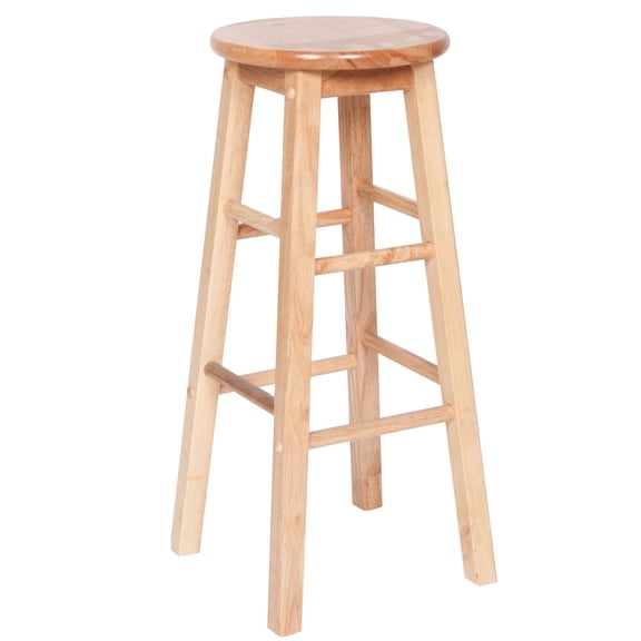 Bar Stool - Wood - Natural - KD Assembly Required (2/Box)