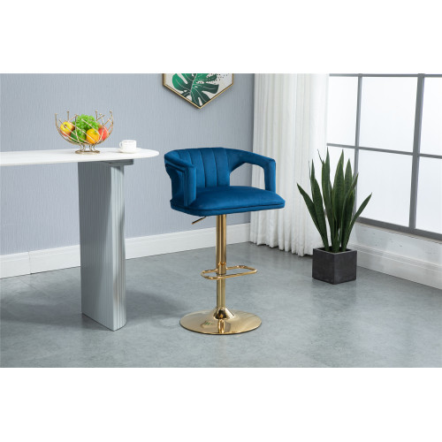 Bar Stools Counter Height Adjustable Swivel Bar Chair Modern Polyester