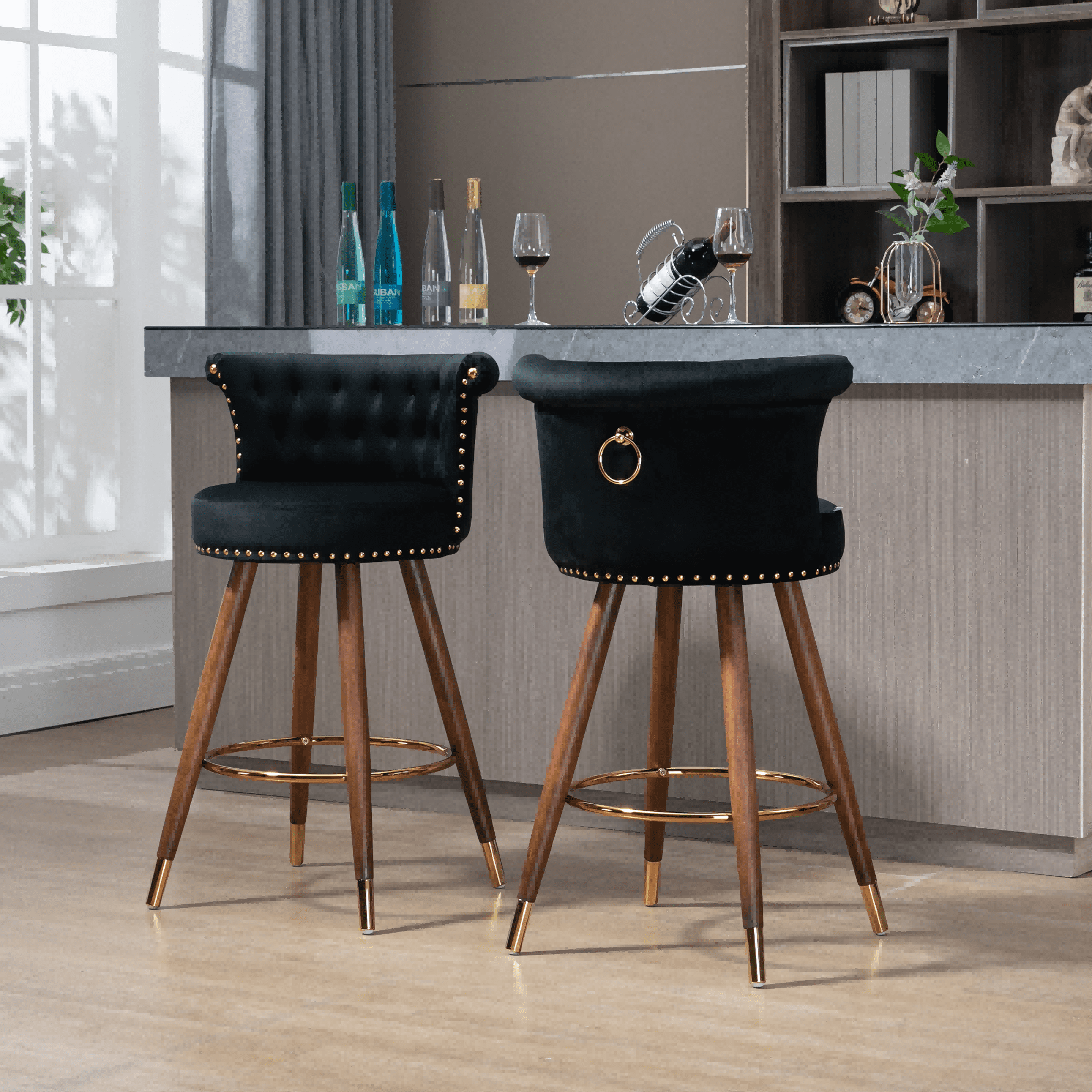 Bar Stools, Counter Height Barstools, Modern Upholstered Bar Stools ...