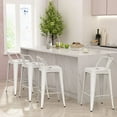 Bar Stools Counter Height Stools Industrial Metal Barstools with