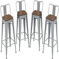 Bar Stools Counter Height Stools Industrial Metal Distressed Barstools