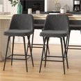Bar Stools Counter Height Swivel Modern Upholstered Fabric Kitchen