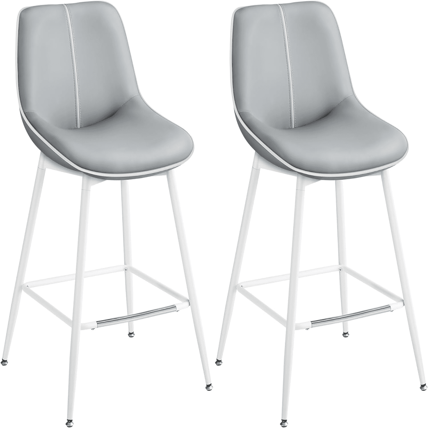 Bar Stools Bar Height Bar Stools with Back Ergonomic Backrest Synthetic