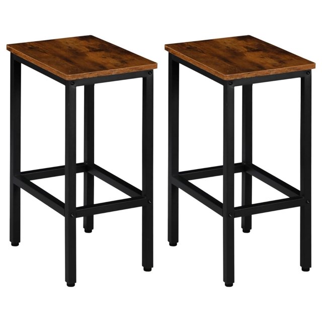 Bar Stools for Kitchen Counter Set of 2,Small Narrow Bar Stools with