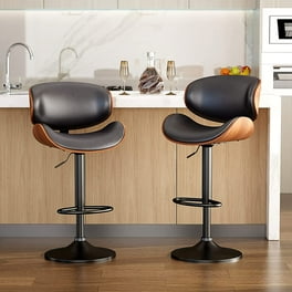 Hawsaiy Modern Adjustable Swivel Bar Stools Set of 2 Counter Height Bar Chairs with Velvet Upholstery and Footrest for Kitchen Island and Home Bar Walmart