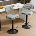 Bar Stools Modern Adjustable Swivel Counter Height Barstools for