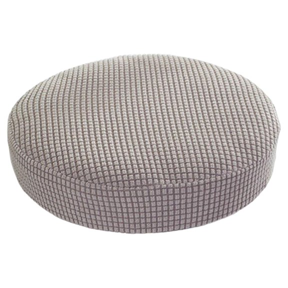 Bar Stools Seat Cover, Elastic Dustproof Bar Chair Covers Washable Bar Stool Cushions, Slipcover for Barstool, Kitchen, Only Cushion , Light Grey