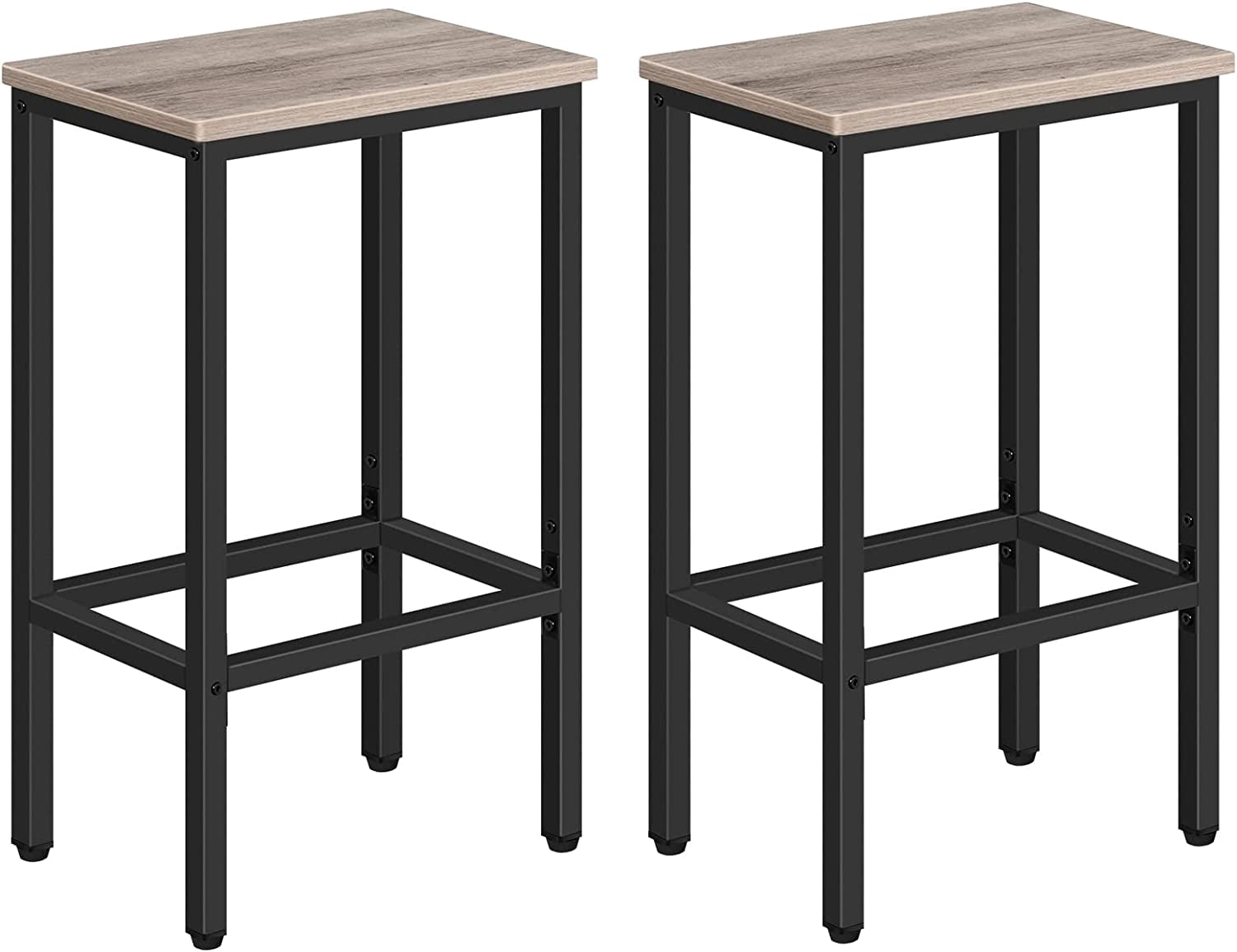 Bar Stools, Set of 2 Bar Chairs, Kitchen Breakfast Bar Stools with ...