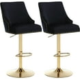 Bar Stools Set of 2, Modern Swivel Counter Height Bar Stools