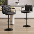 Bar Stools Set of 4, Seat Adjustable Height 25.534.5IN Barstools with