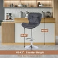 Bar Stools Set of 2 Office Pub Swivel Adjustable Counter Dining Chair