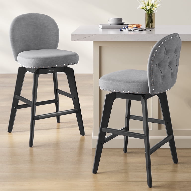 swivel counter grey bar height chairs