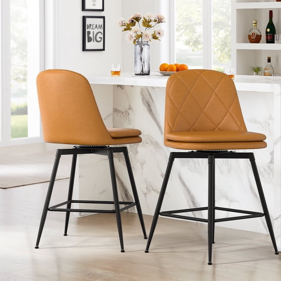 Bar Stools Set of 2,brown