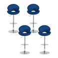 thumbnail image 1 of Bar Stools Set of 4 - Adjustable Barstools with Back and Footrest, Counter Height Bar Chairs for Kitchen, Pub, 1 of 10