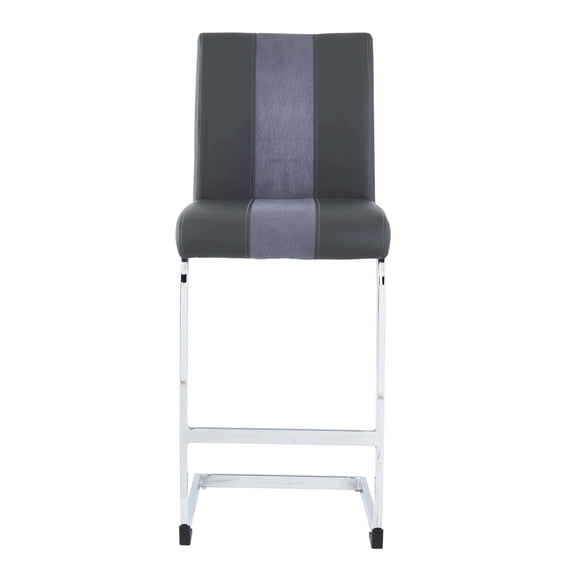 Bar Stools Set of 4 | Metal Footrest for Relaxed Sitting in Dining Area | Upholstered Design | Address Long - Term Use Concerns