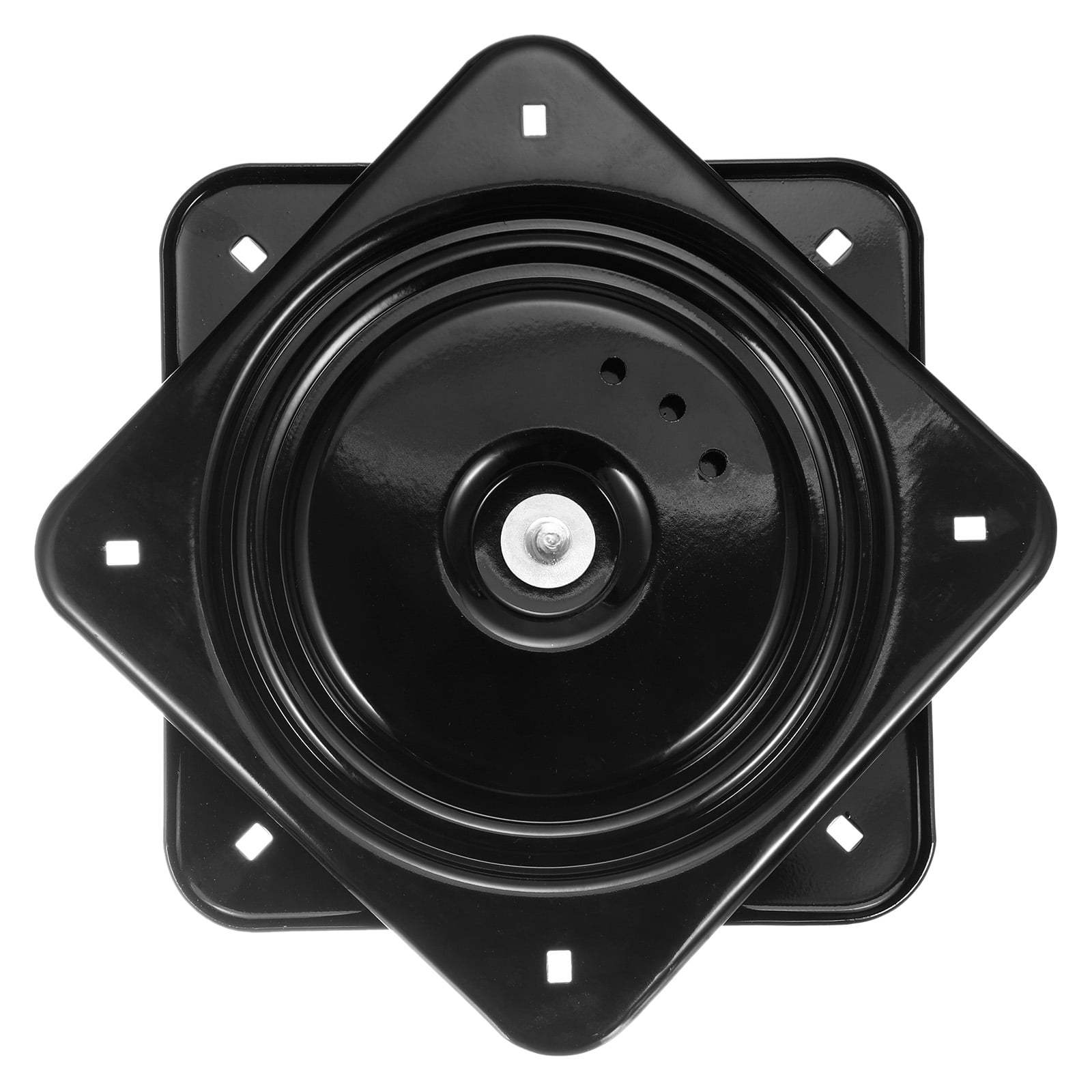 Bar Stools Swivel Plate, 1Pack 10 Inch Iron Square Bar Stools Seat Replacement, Lazy Susan Boat