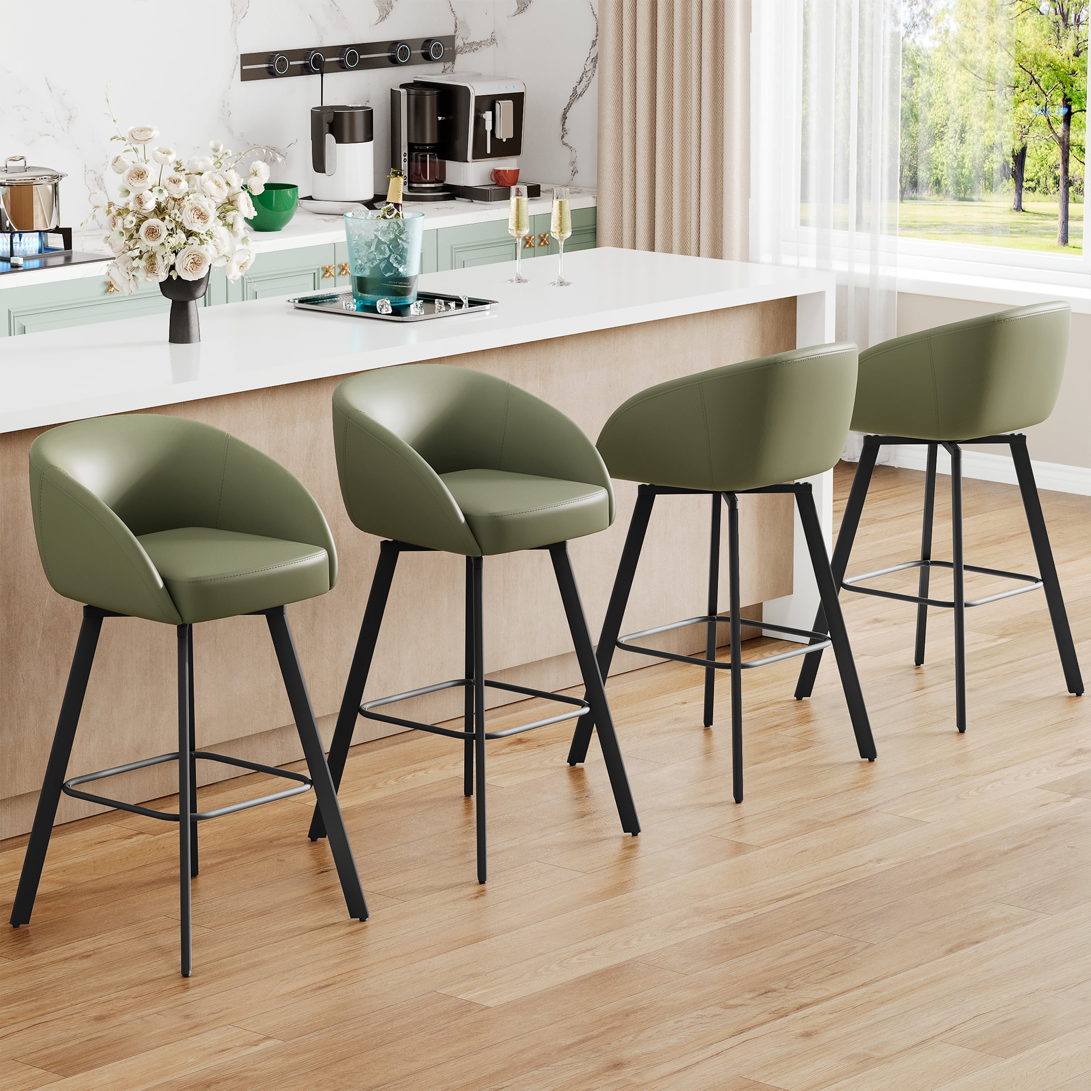 Set Of 4 30 Bar Stoolsnull